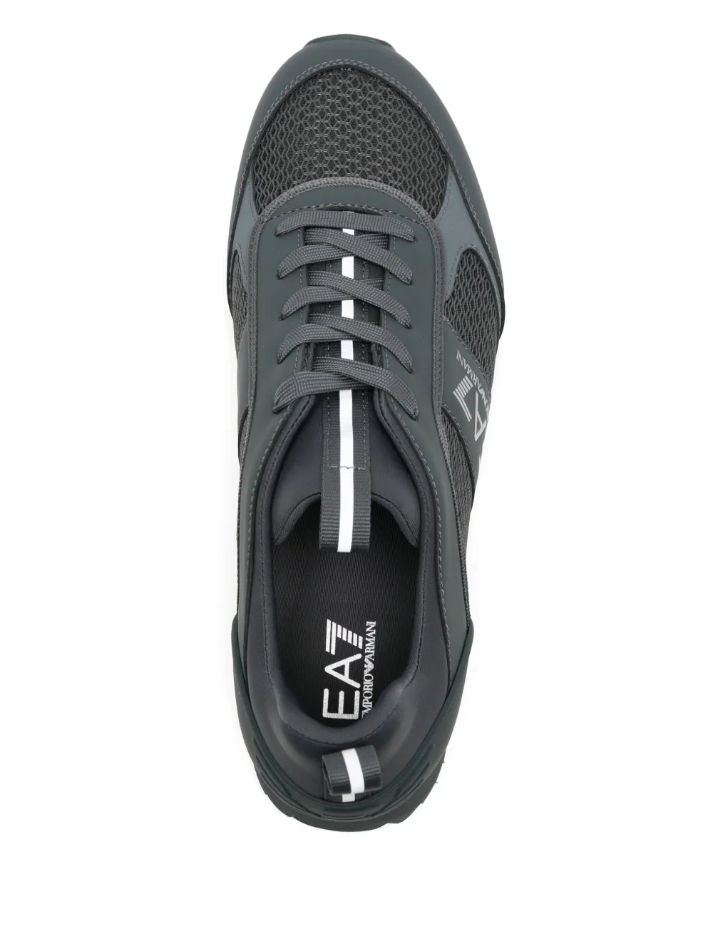 Ea7 Emporio Armani logo-print sneakers Grey