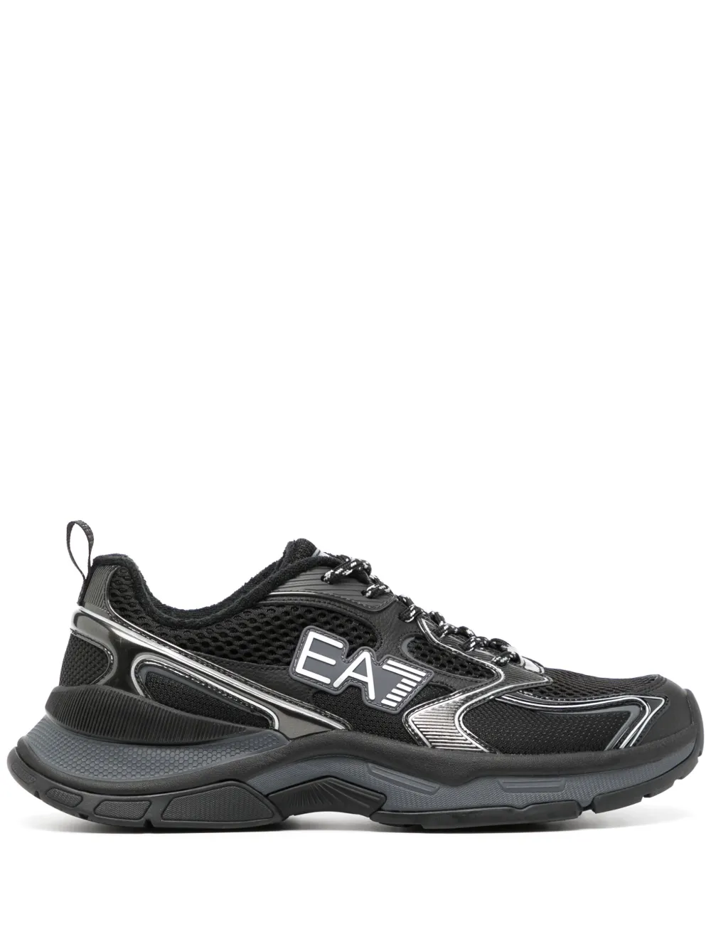 Ea7 Emporio Armani panelled sneakers Black