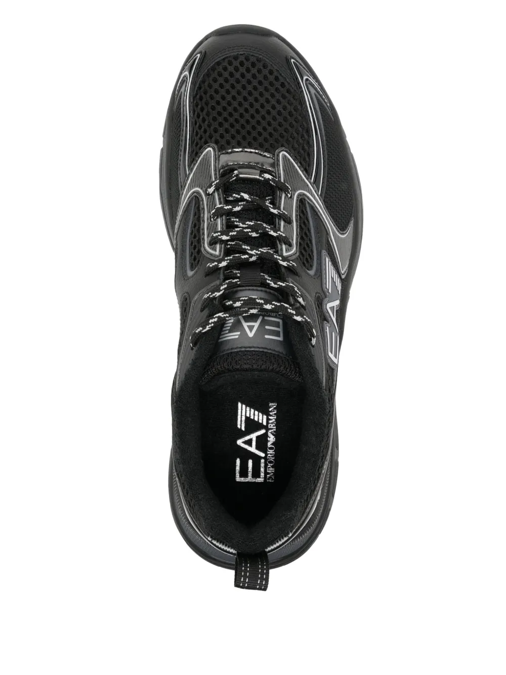 Ea7 Emporio Armani panelled sneakers Black