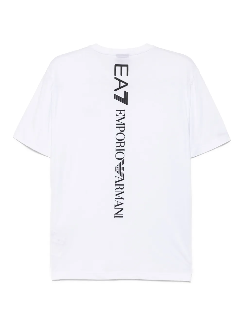 Ea7 Emporio Armani Katoenen T-shirt met logoprint - Wit