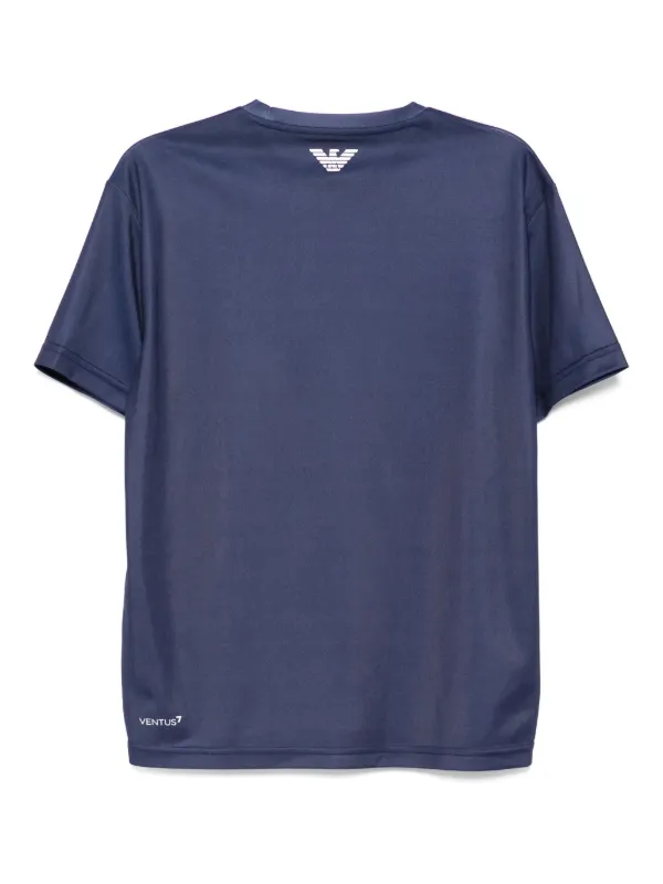 Tシャツ・カットソー EMPORIO ARMANI Men T Shirts EM001070AF13747UB118 BLUE Ea7 Emporio Armani logo-print T-shirt | Blue | FARFETCH