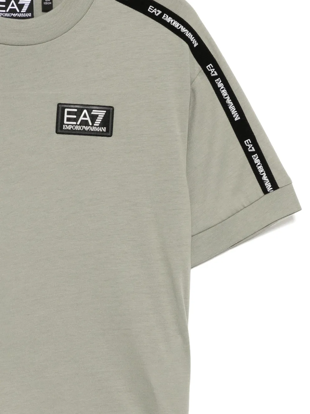 Ea7 Emporio Armani T-shirt met logopatch Groen