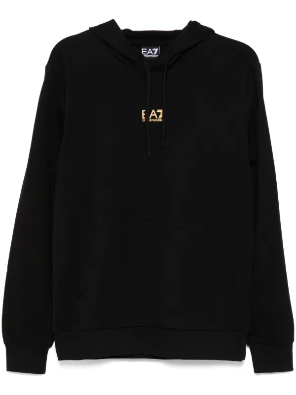 Ea7 Emporio Armani Core Identity Hoodie | Black | FARFETCH