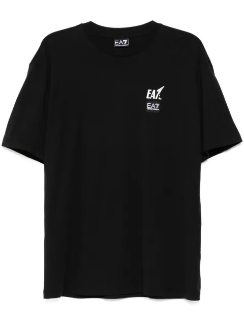 Ea7 Emporio Armani graphic-print cotton T-shirt