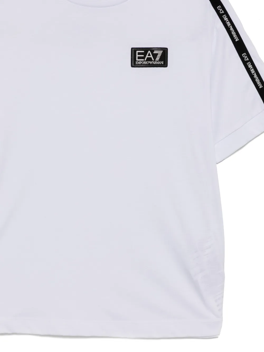 Ea7 Emporio Armani T-shirt met logopatch Wit