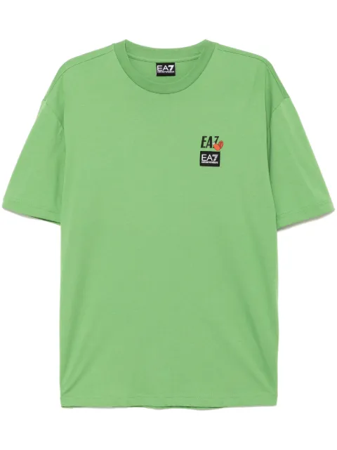 Ea7 Emporio Armani graffiti-print cotton T-shirt