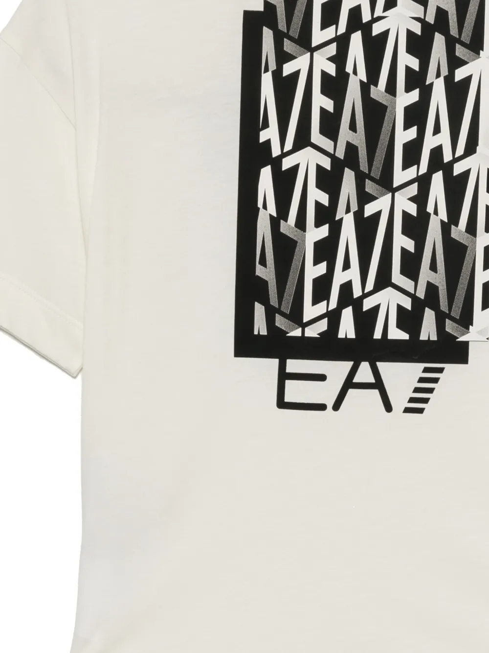 Ea7 Emporio Armani T-shirt met logoprint Wit
