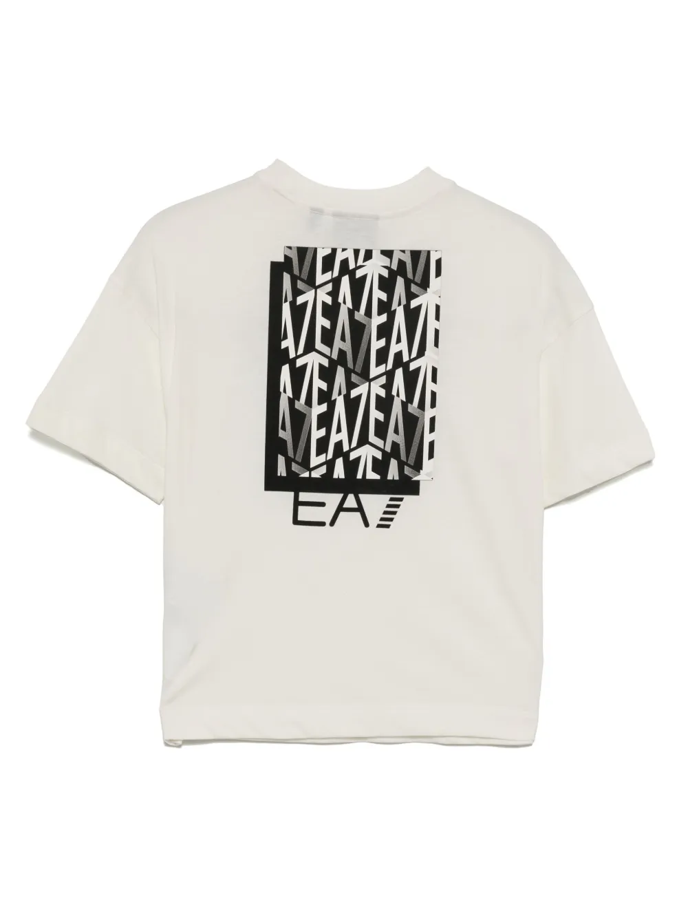 Ea7 Emporio Armani T-shirt met logoprint Wit
