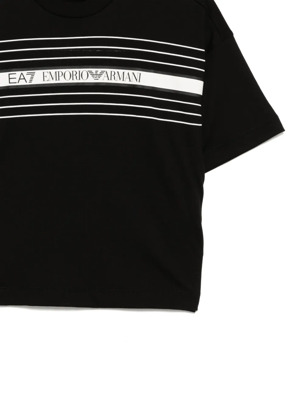 Ea7 Emporio Armani T-shirt met logoprint Zwart