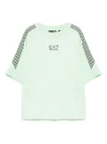 Ea7 Emporio Armani logo print cotton t-shirt - Green