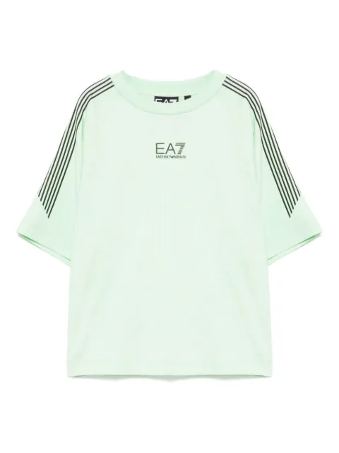 Ea7 Emporio Armani logo print cotton t-shirt