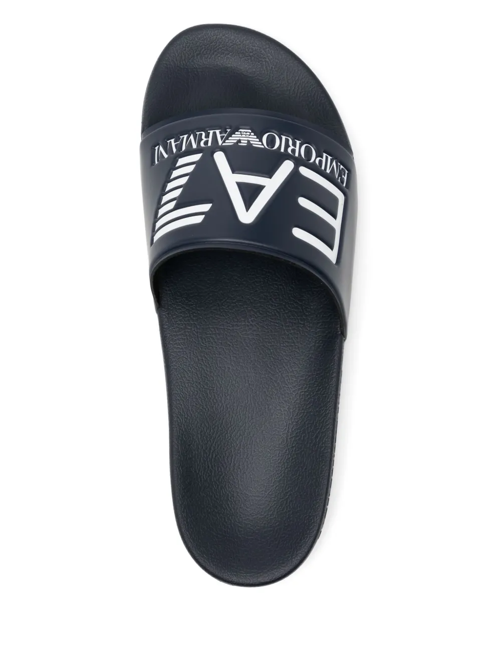 Ea7 Emporio Armani Slippers met logo Blauw