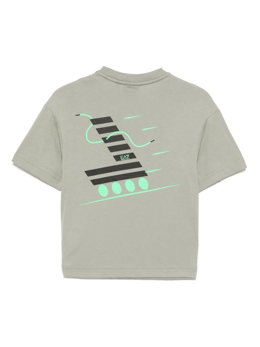 Ea7 Emporio Armani T-shirt met logoprint Groen
