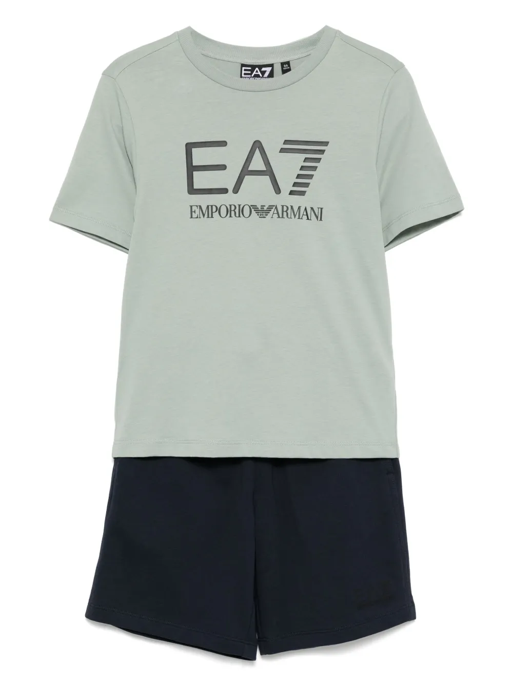 Ea7 Emporio Ar i Shorts met logoprint Groen