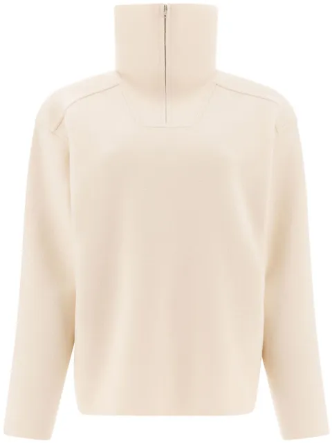 Auralee zip turtleneck sweater