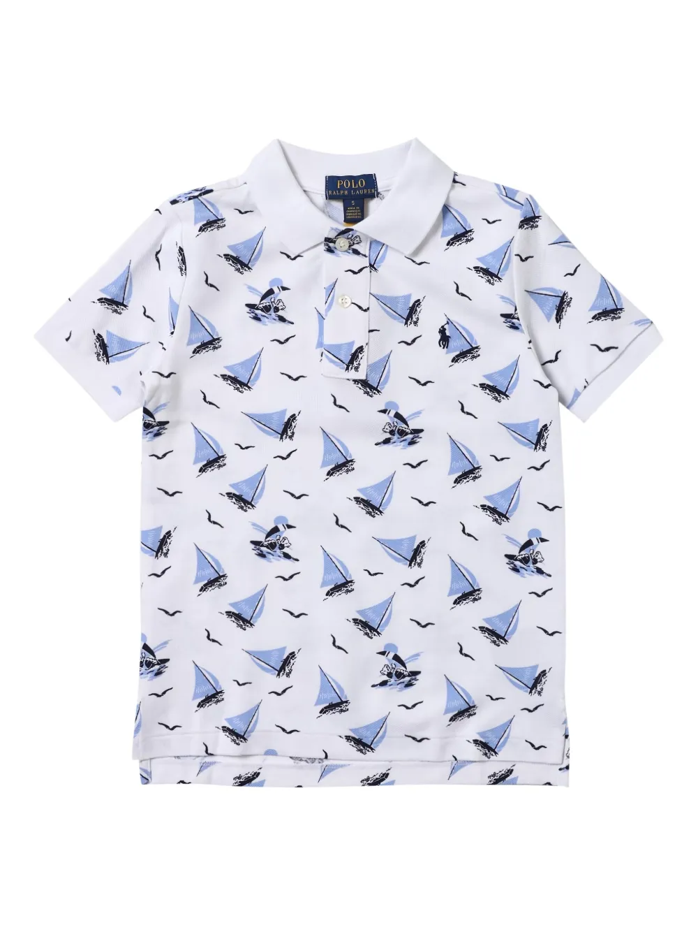 POLO RALPH LAUREN KIDS Poloshirt met logoprint Wit