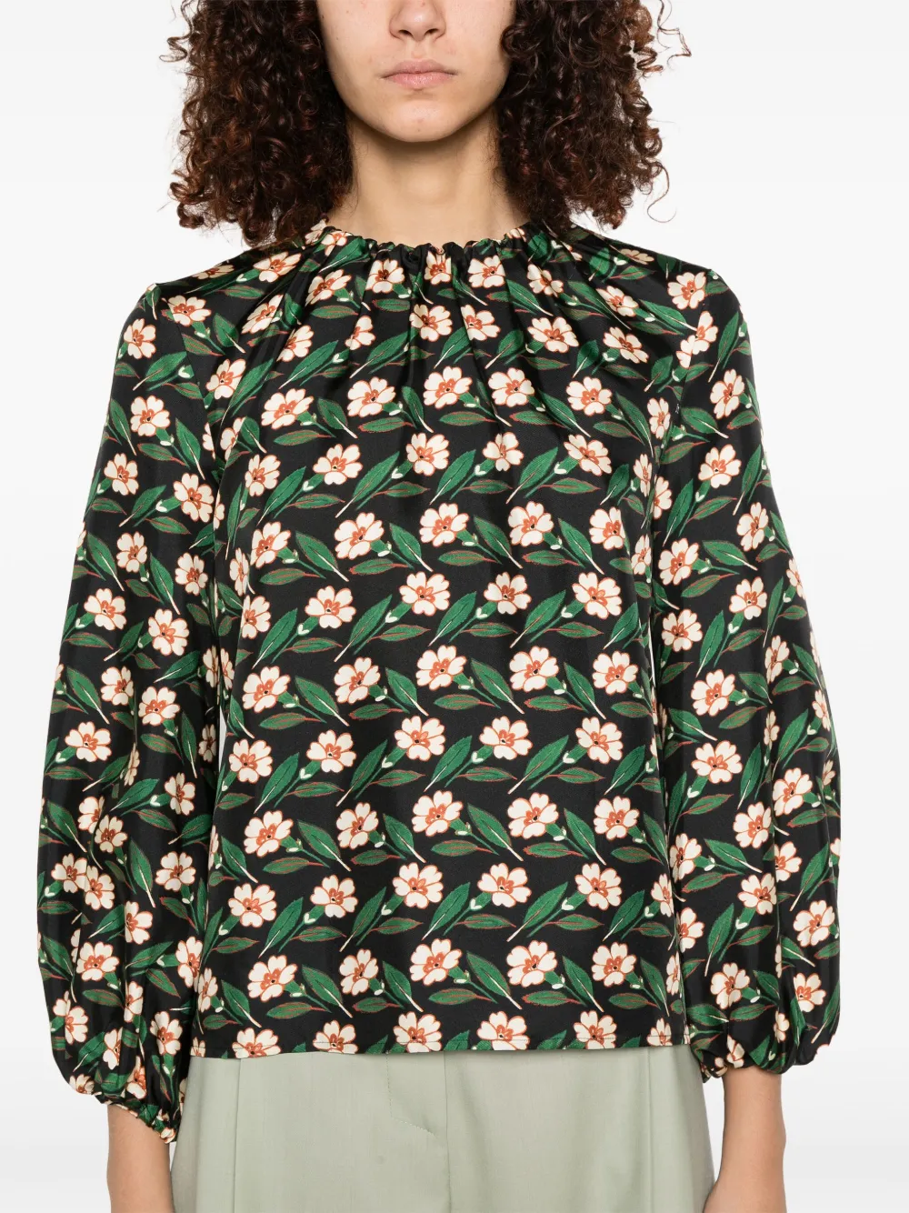 La DoubleJ Charming blouse Zwart
