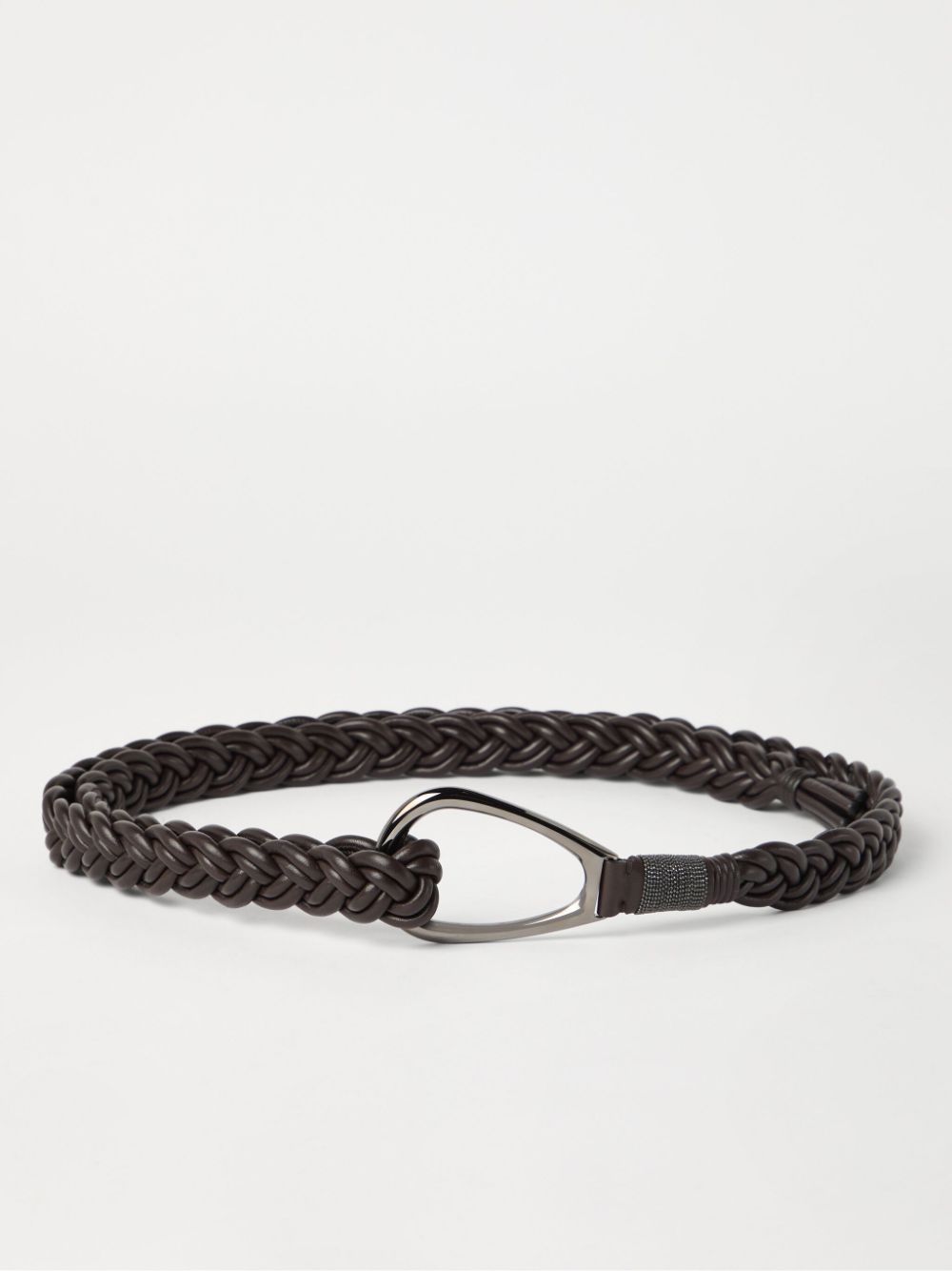 Brunello Cucinelli Leren riem - Bruin