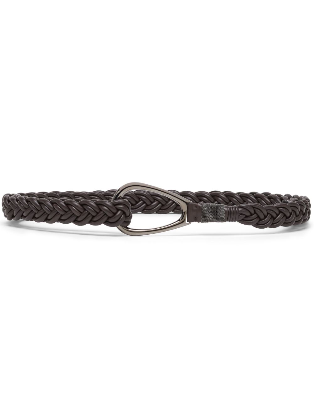 Brunello Cucinelli Leren riem Bruin