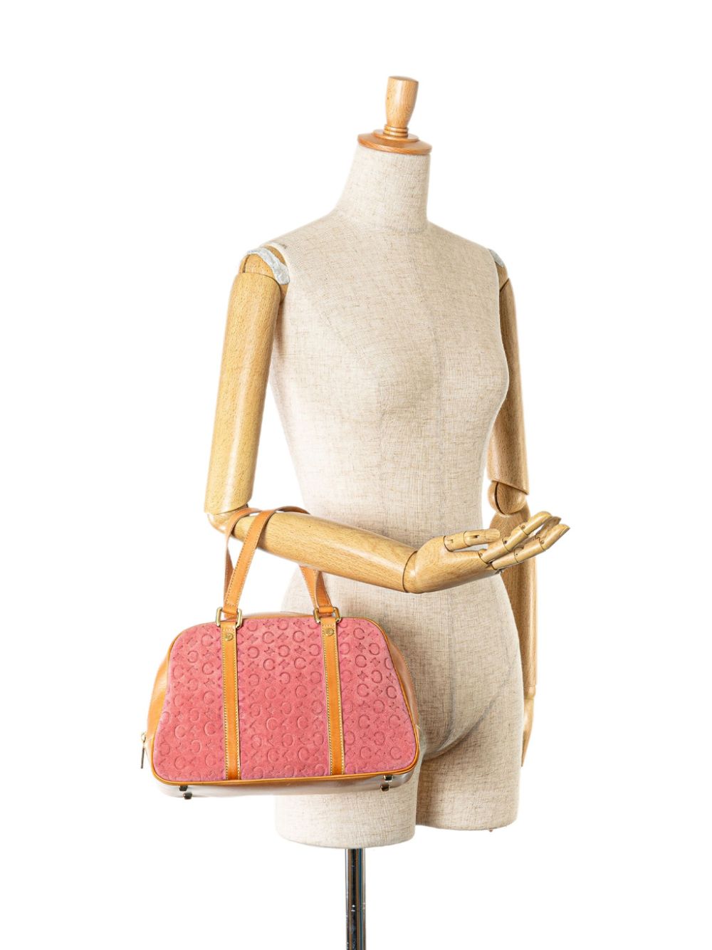 Céline Pre-Owned 2012 C Macadam Suede handbag - Roze