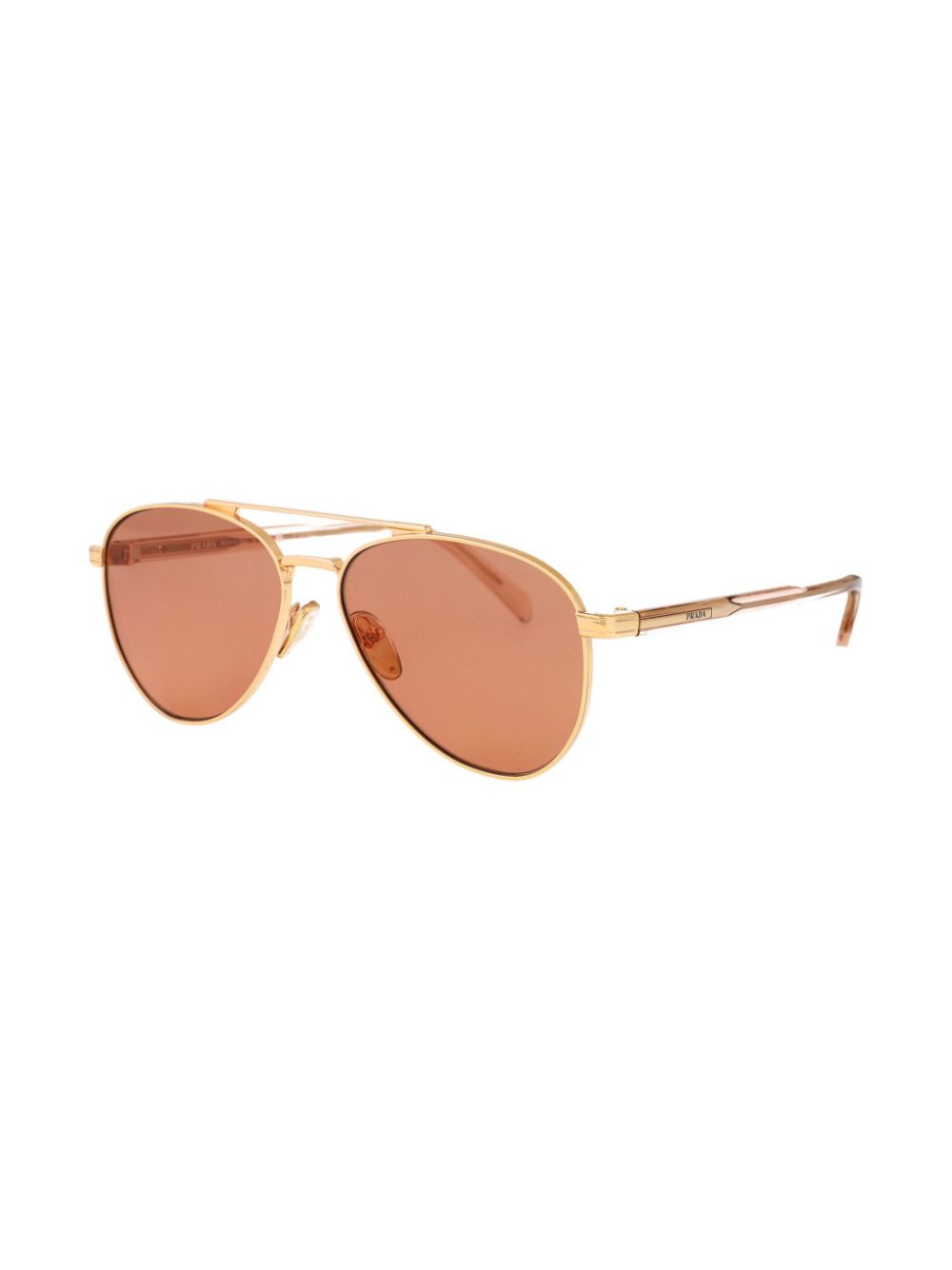 Prada Eyewear Zonnebril met piloten montuur Goud