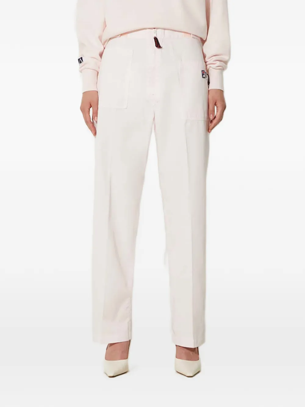 Fila logo-patch trousers - Rosa