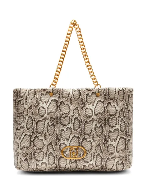 LIU JO snakeskin-effect tote bag