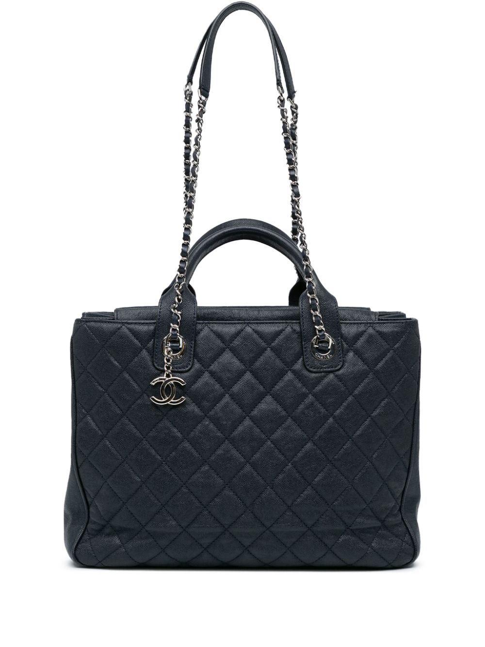 CHANEL 2018 Large Quilted Caviar Urban Companion Tote satchel Women