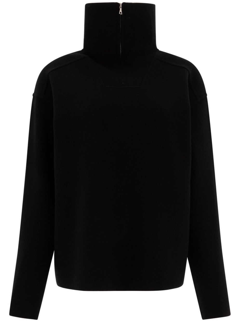 zip turtleneck sweater