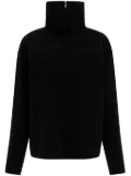 Auralee zip turtleneck sweater - Black