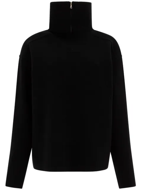 Auralee zip turtleneck sweater