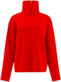 Auralee zip turtleneck sweater - Red