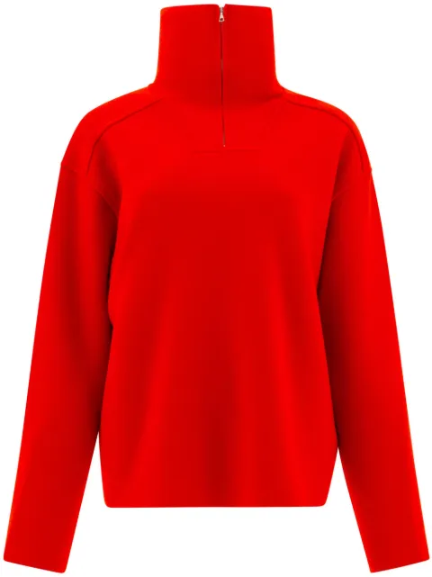 Auralee Rollkragenpullover mit Reißverschluss