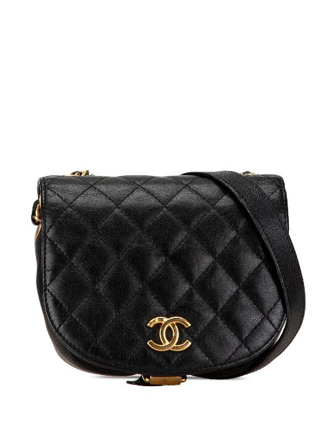 CHANEL Pre-Owned 2018-2019 Quilted Grained Calfskin Casual Trip Messenger crossbody bag WOMEN