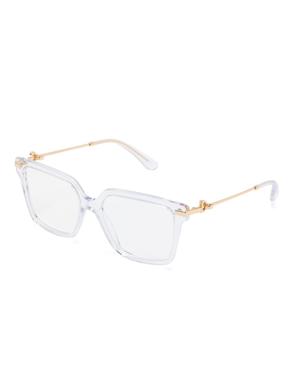 Dolce & Gabbana Eyewear Bril met doorzichtig montuur - Wit