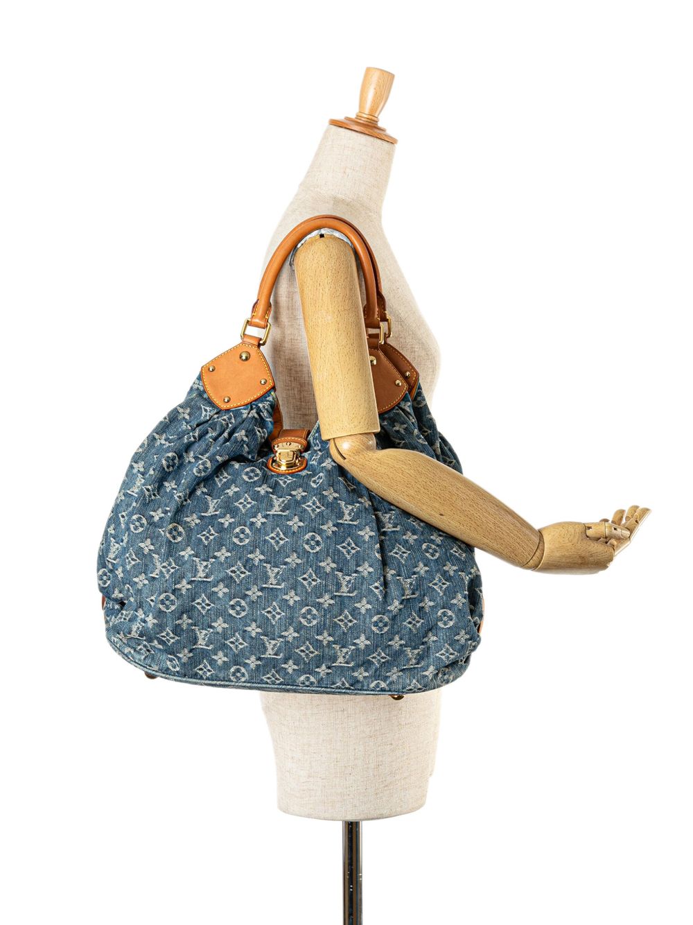 Louis Vuitton Pre-Owned 2007 Monogram Denim Mahina XL hobo bag - Blauw