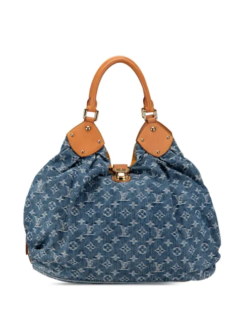 Louis Vuitton Pre-Owned 2007 Monogram Denim Mahina XL hobo bag WOMEN