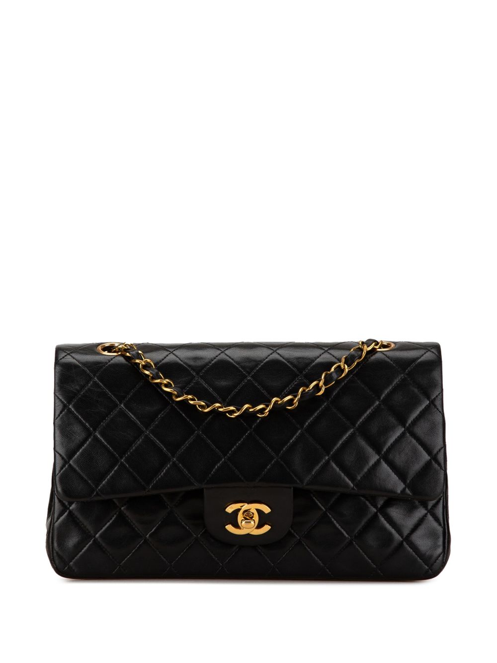 Affordable HOT SALE CHANEL 1996-1997 Medium Classic Lambskin Double Flap shoulder bag Women