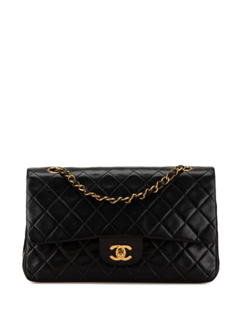 HOT SALE CHANEL 1996-1997 Medium Classic Lambskin Double Flap shoulder bag Women