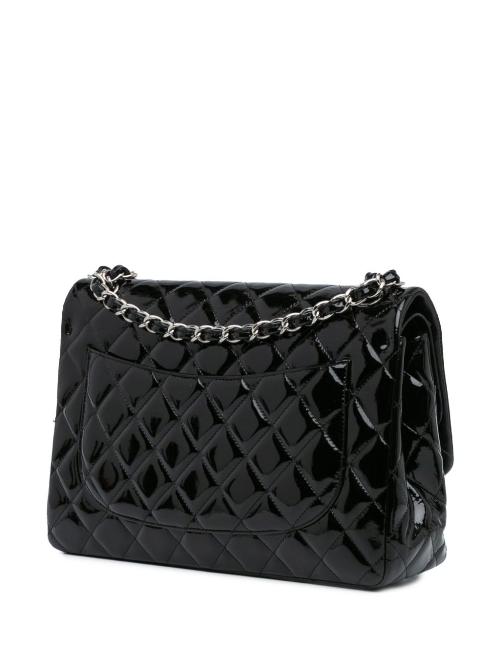 CHANEL 2010-2011 Jumbo Classic Patent Double Flap shoulder bag Women