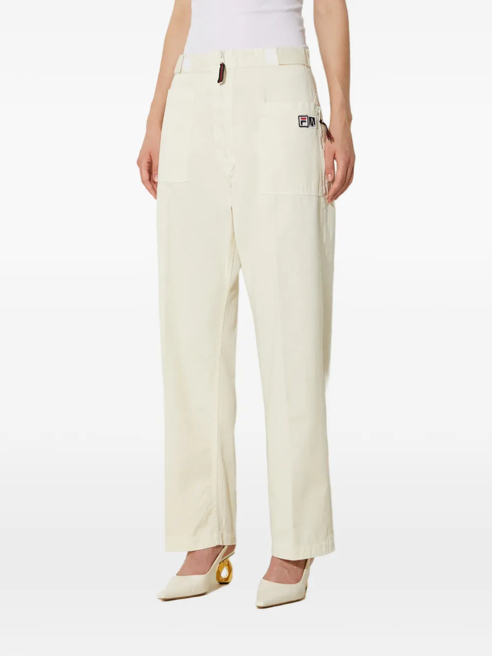 Fila patch-pocket trousers - Toni neutri