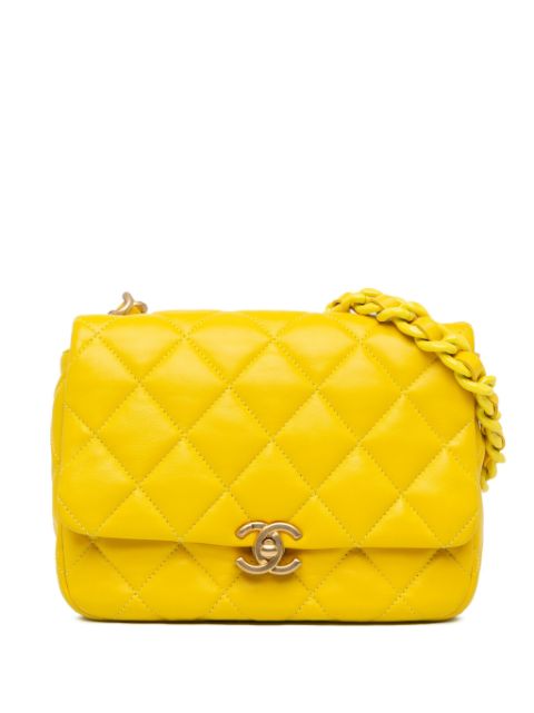 CHANEL 2021-2023 Small Quilted Lambskin Candy Chain Flap crossbody bag Women