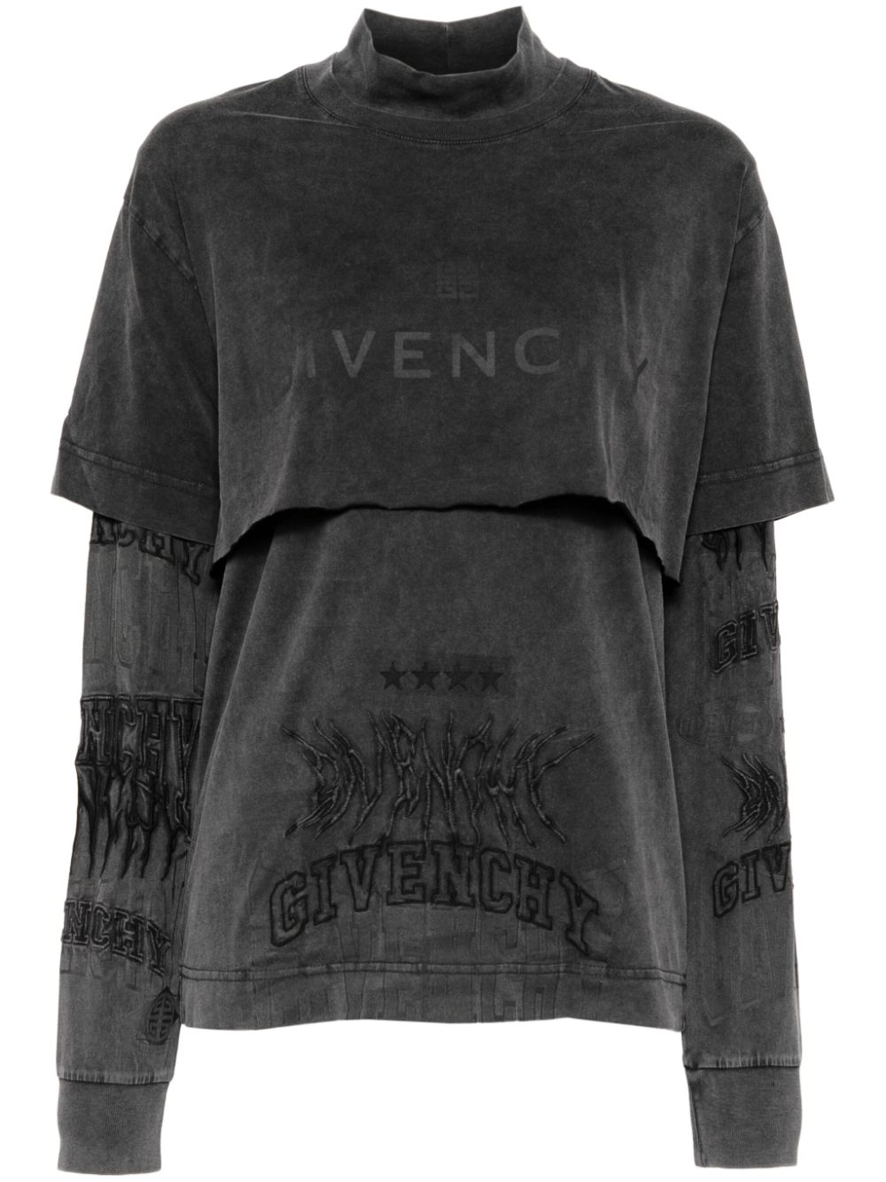 Givenchy layered T-shirt - Black