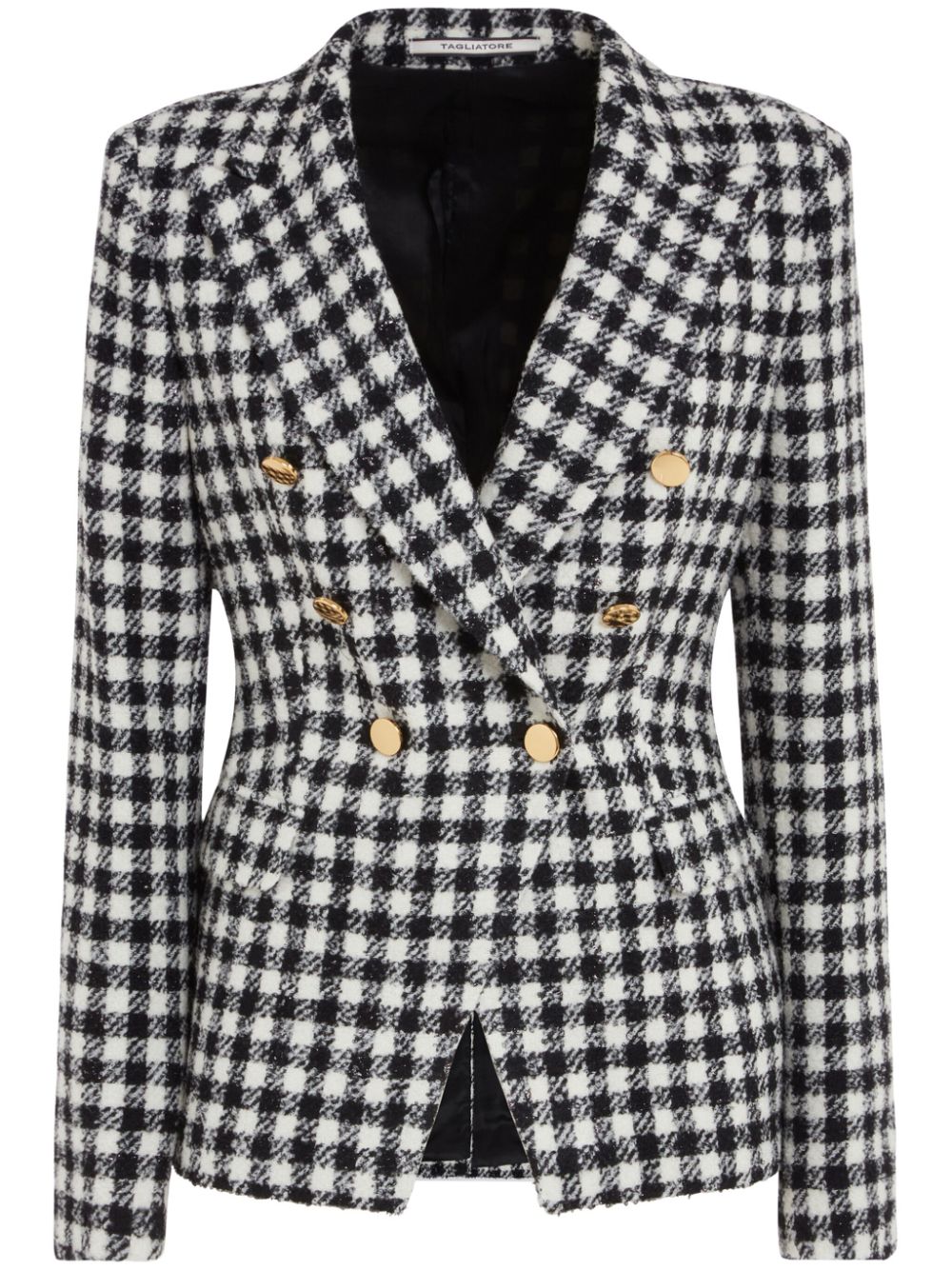 gingham blazer