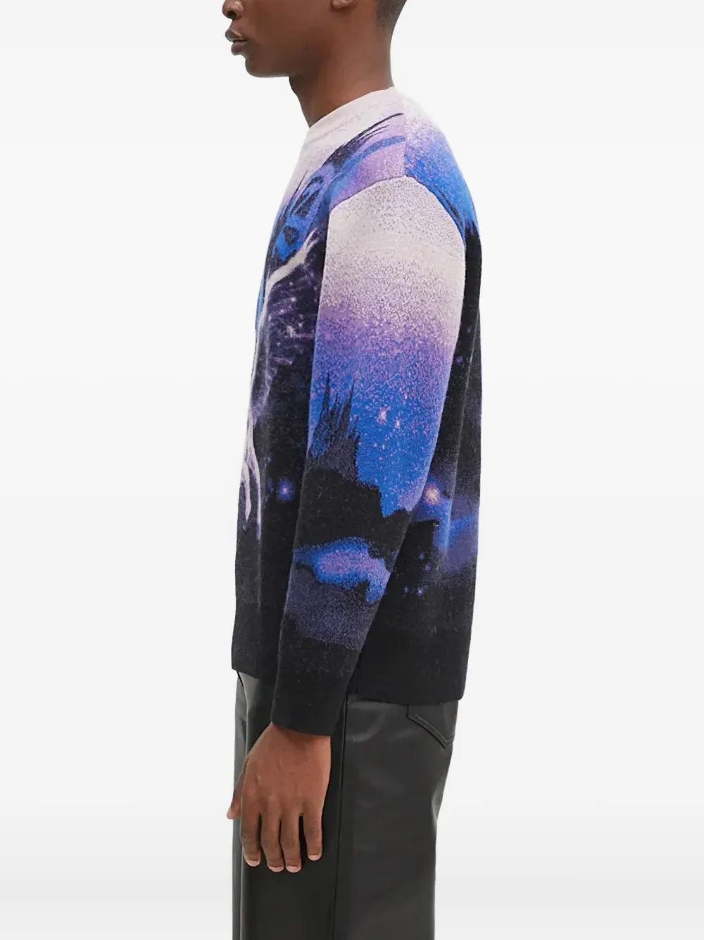 Aries pegasus-print crew-neck sweater | Knitted Sweaters | Image 2