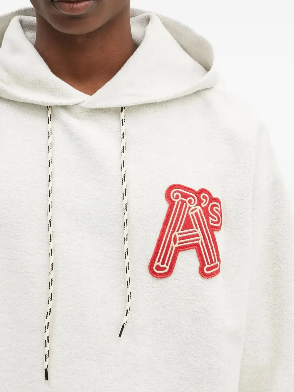 Aries Hoodie met applicatiedetail Wit