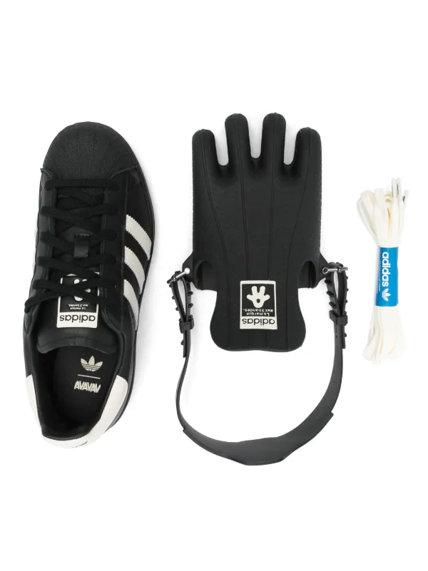Adidas Tênis x Avavav Superfinger Superstar | Preto