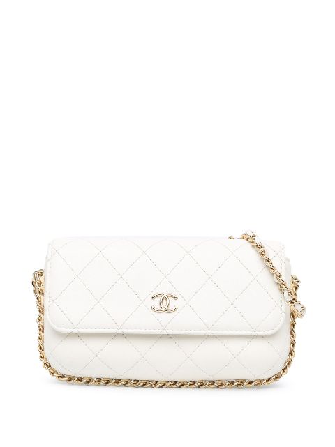 CHANEL Pre-Owned 2021-2024 Lambskin Chain Around Flap Phone Case crossbody bag WOMEN