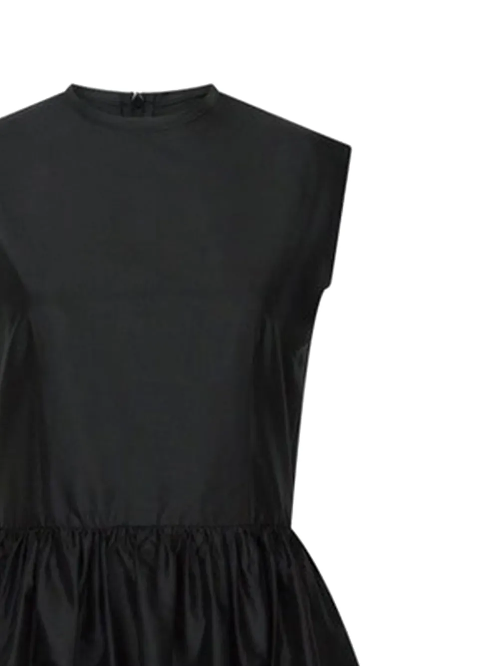 Hai sleeveless gathered midi day dress Zwart