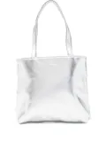 Hai leather tote bag - Silver
